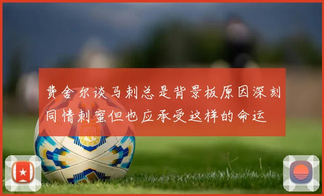 费舍尔谈马刺总是背景板原因深刻同情刺蜜但也应承受这样的命运